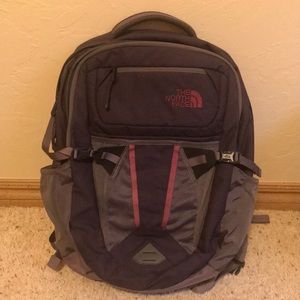 Dark Purple North Face backpack